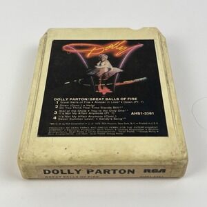 Dolly Parton Great Balls of Fire 8 Track Tape 1979 USA Vintage Country